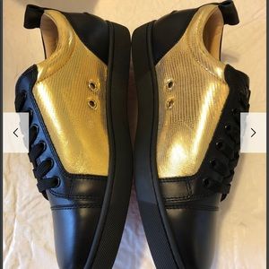 Christian Louboutin Black Gold Yin Yang' size 39